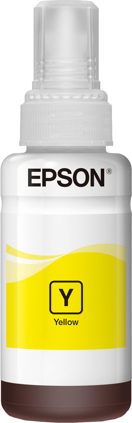 Epson 664 Gelb Tintenpatrone (Original) – 70 ml – für EcoTank L555/L355/ET-4550 – T664440