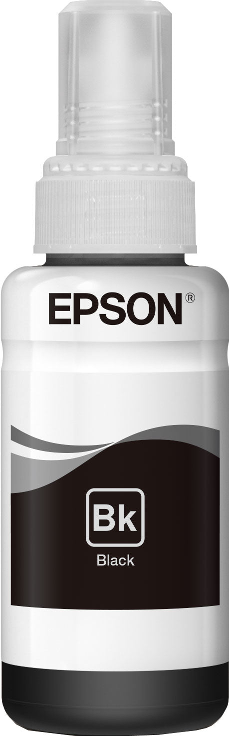 Epson 664 Schwarz Tintenpatrone (Original) – 70 ml – für EcoTank L355/L555, ET-4550 – T664140