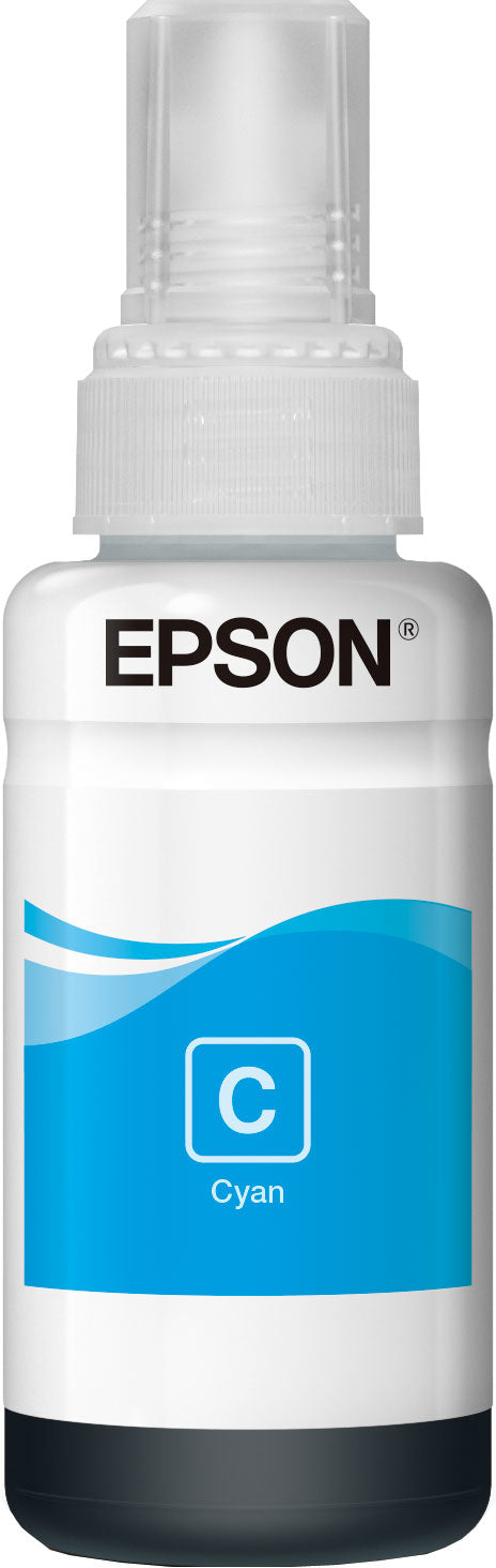 Epson 664 Cyan Tintenpatrone (Original) – 70 ml – für EcoTank L355/L555, ET-4550/4500 …