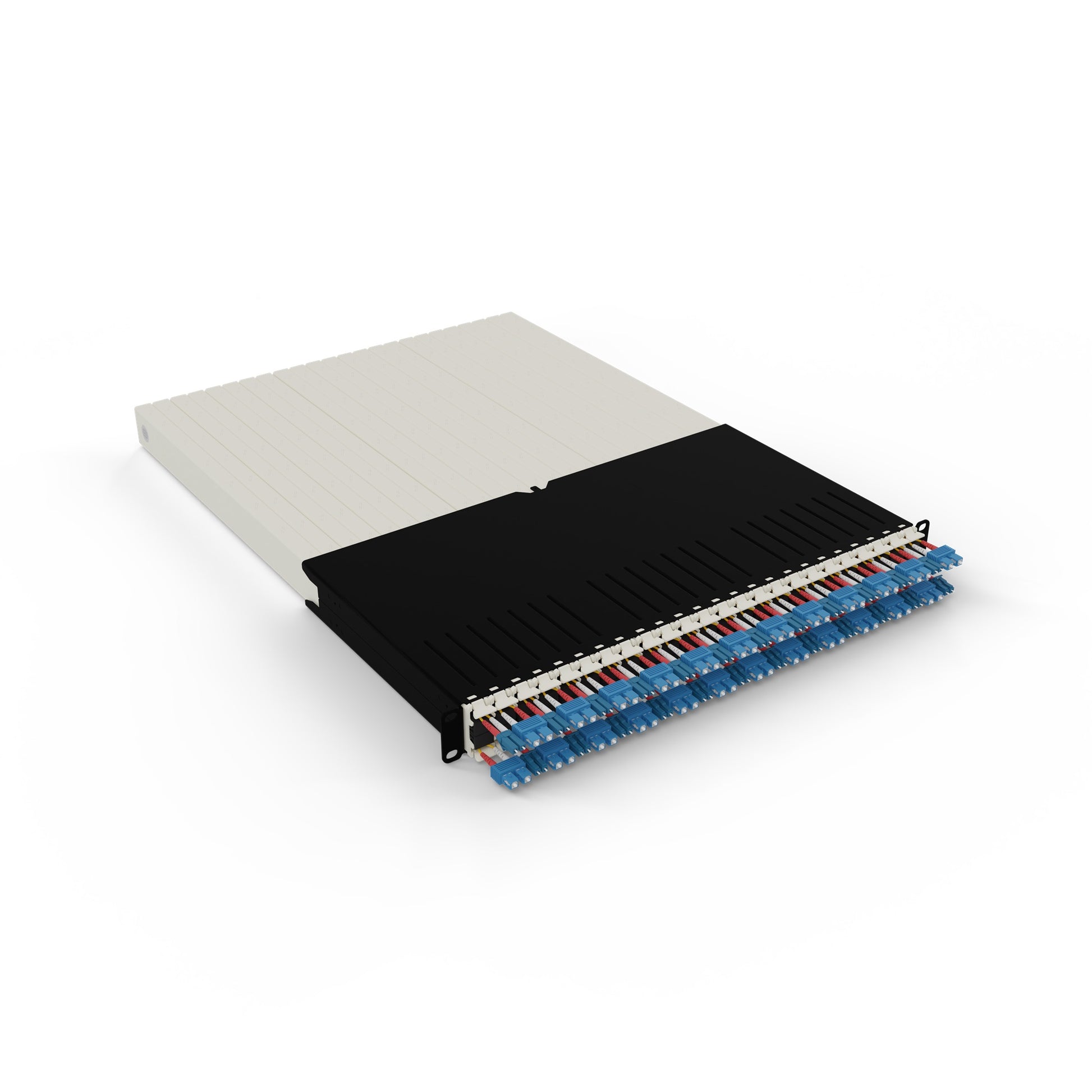 patchbox.one 30RU – Patchpanel LWL, 24× LC-SC, Single-Mode OS2, 1,8 m, 19"