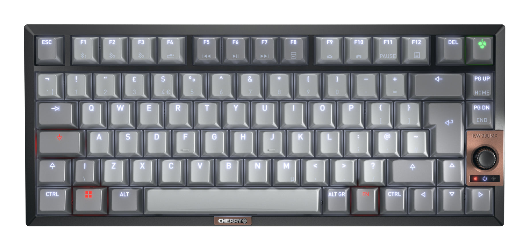 CHERRY 12033064 – Tastatur, mechanisch (Cherry MX Silent Red)