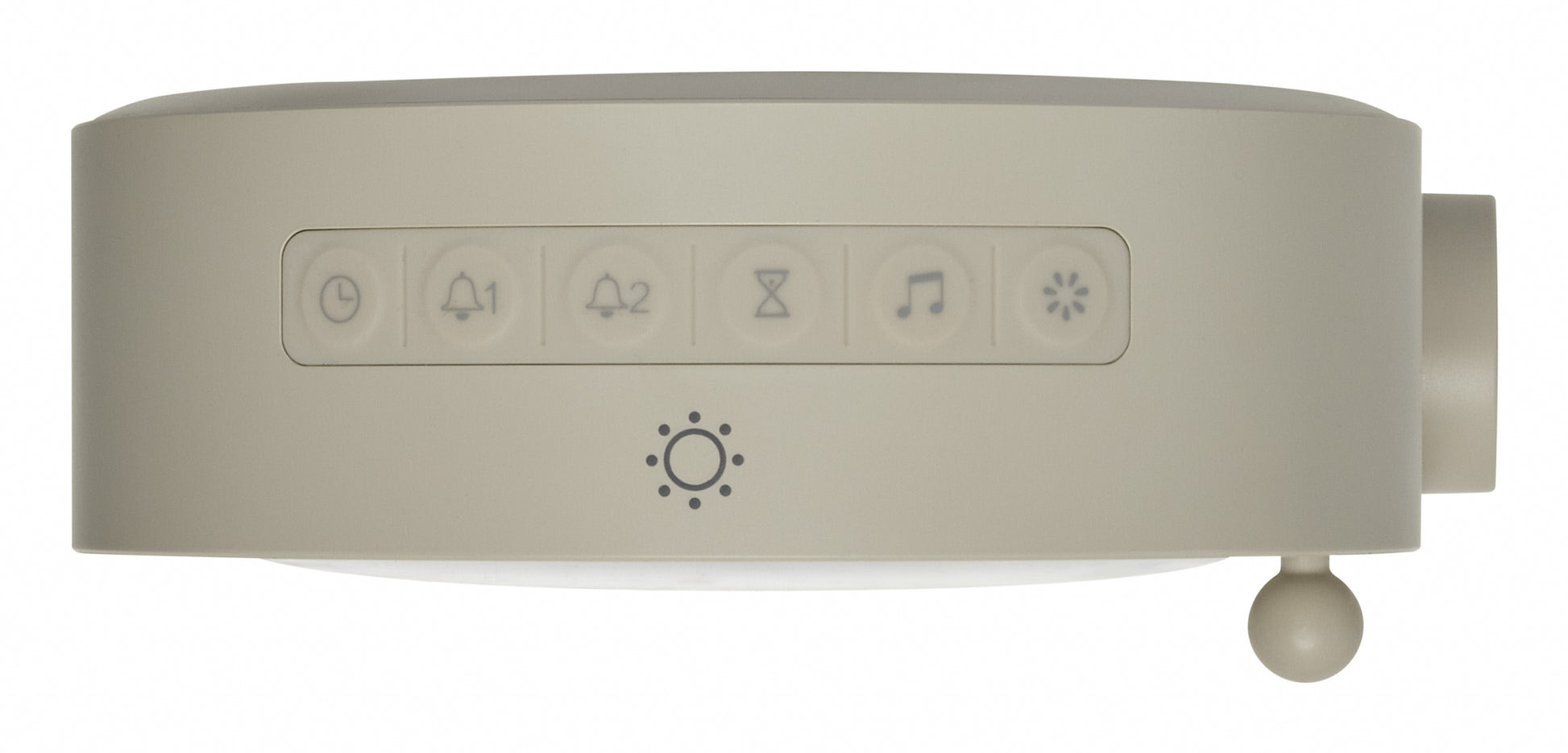 TFA-Dostmann TFA Dostmann Lichtwecker – digital – 16,0 × 18,4 × 6,9 cm, hellgrau, USB, Schlummerfunktion