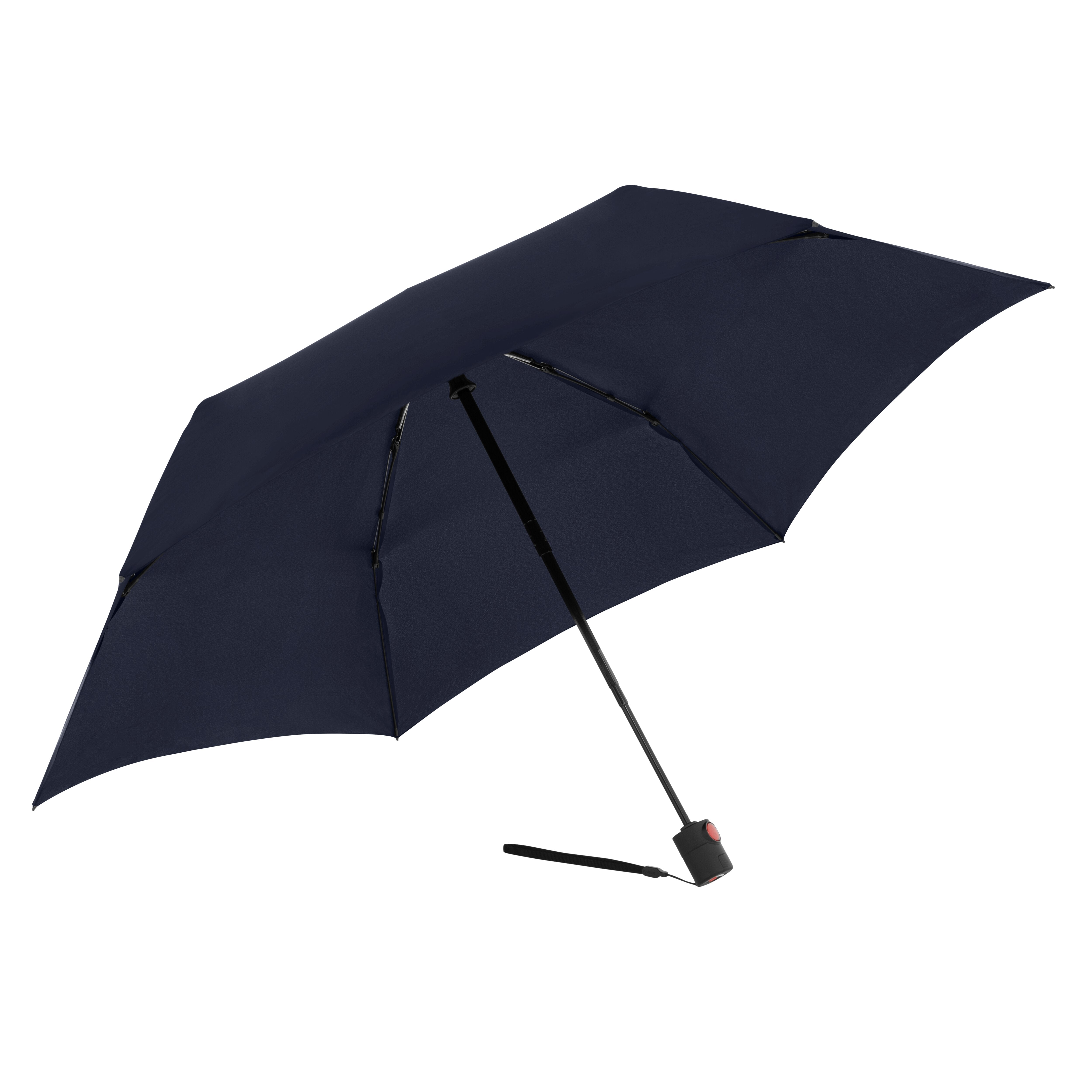 Knirps Taschenschirm U.200 – Auf/Zu-Automatik, Ø 95 cm, L 26 cm – Navy – windfest
