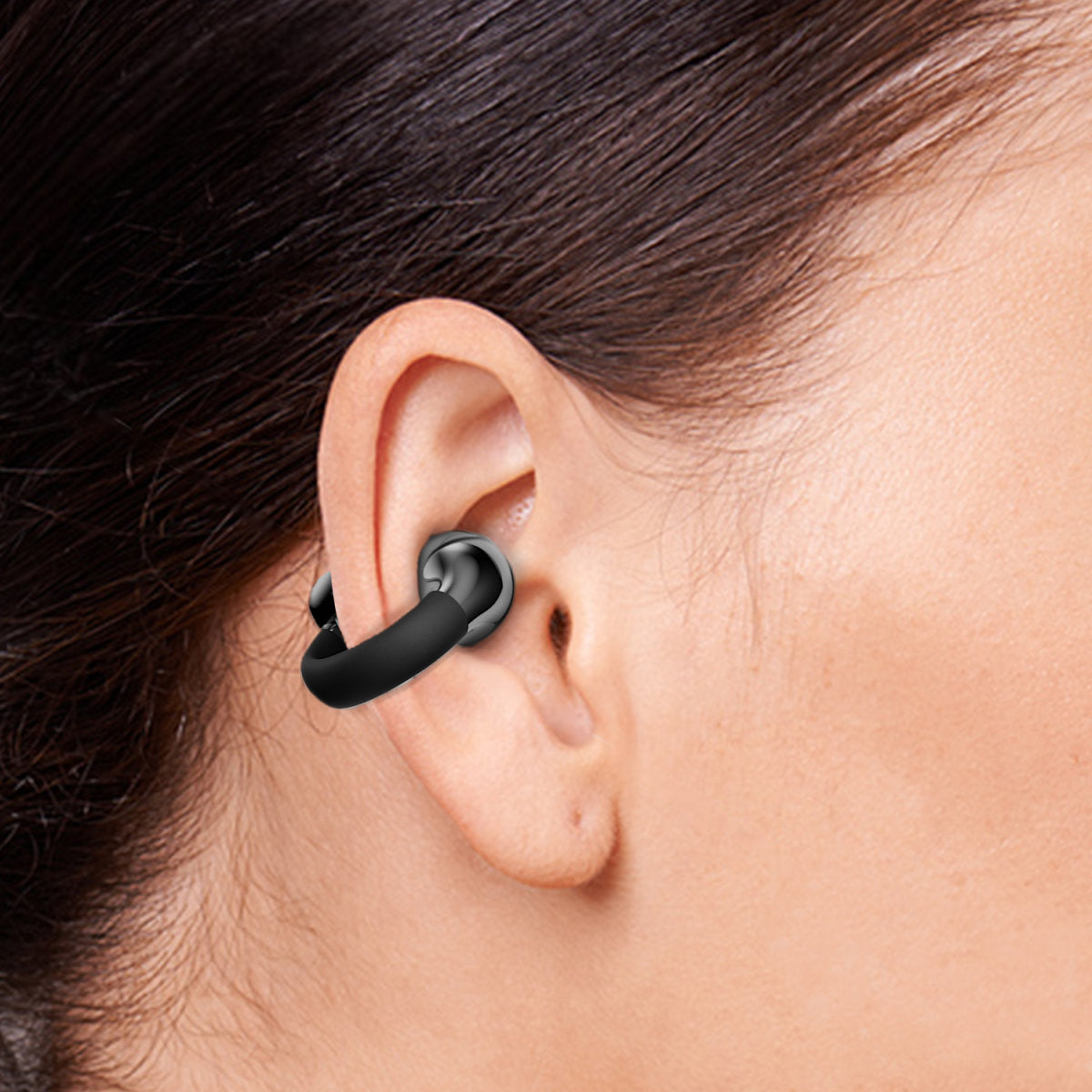 4smarts SkyBuds Clip – Gaming-Headset, Ohrbügel – Bluetooth, offen, Sprachsteuerung – Grau – bis 6 h