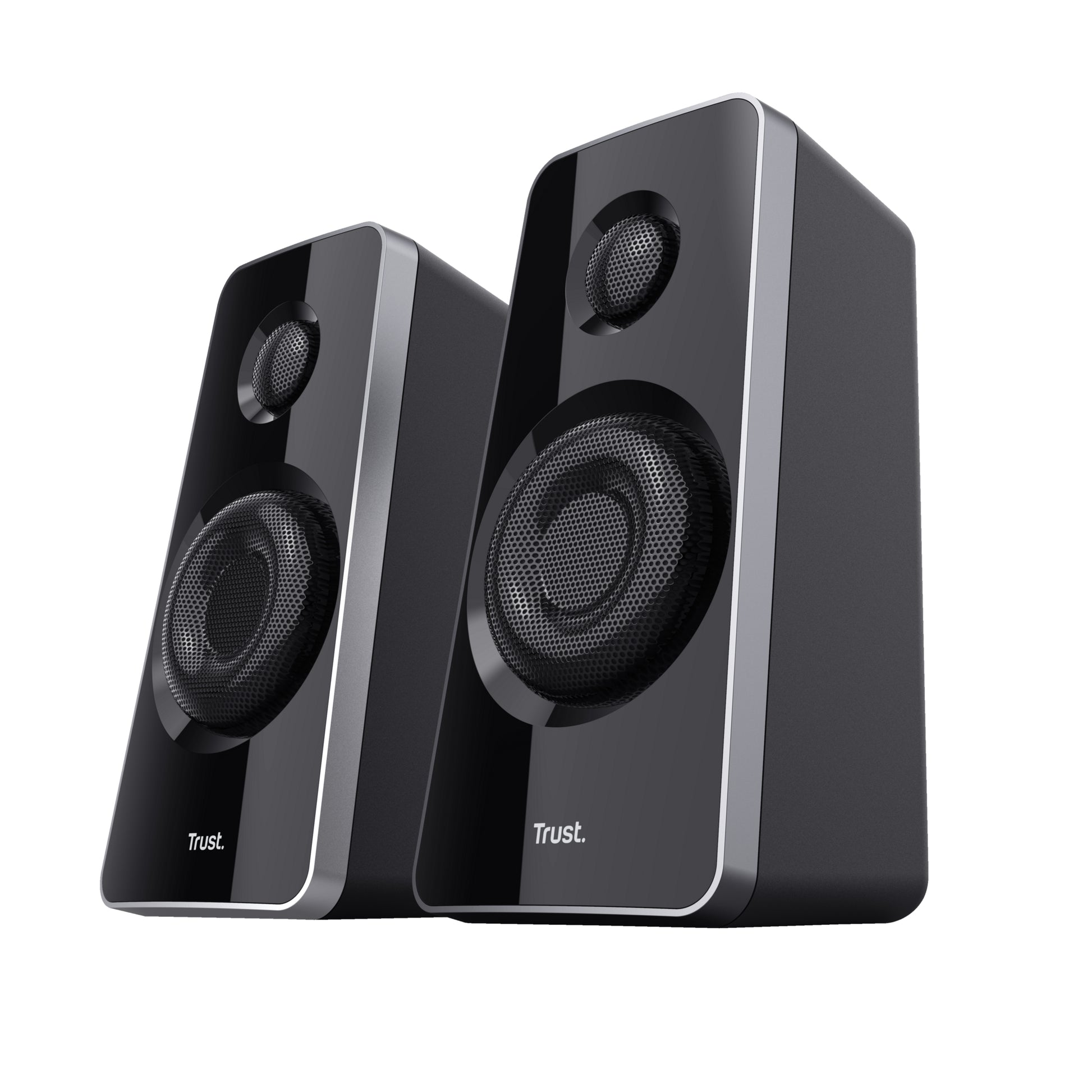 Trust Tytan, Set – PC-Lautsprecher-Set – 2.1, 60 W, mit Holz-Subwoofer, 3,5 mm Klinke, Schwarz