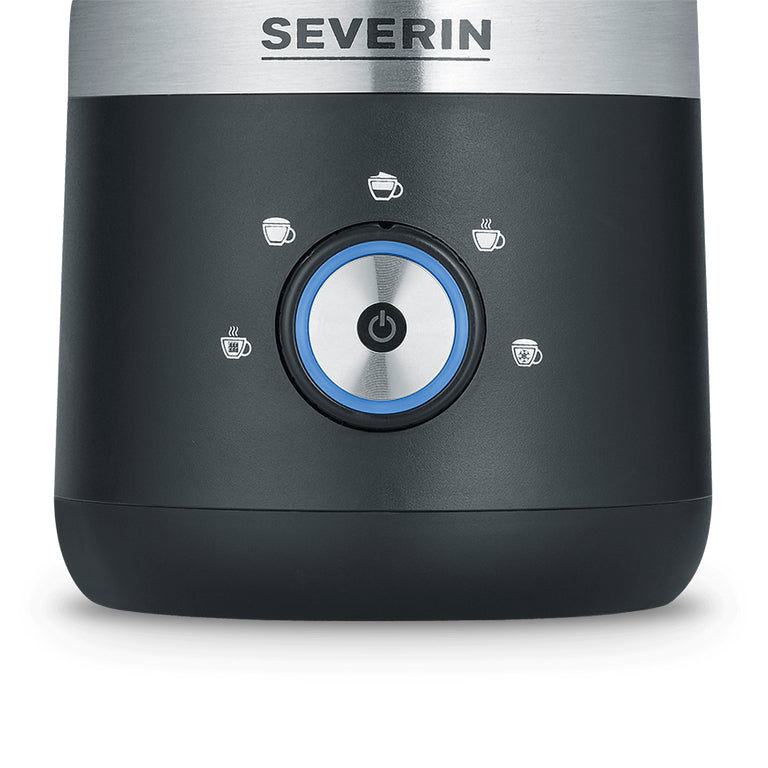 Severin Milchaufschäumer SM3588 – 300 ml, 550 W, spülmaschinenfest – schwarz/silber