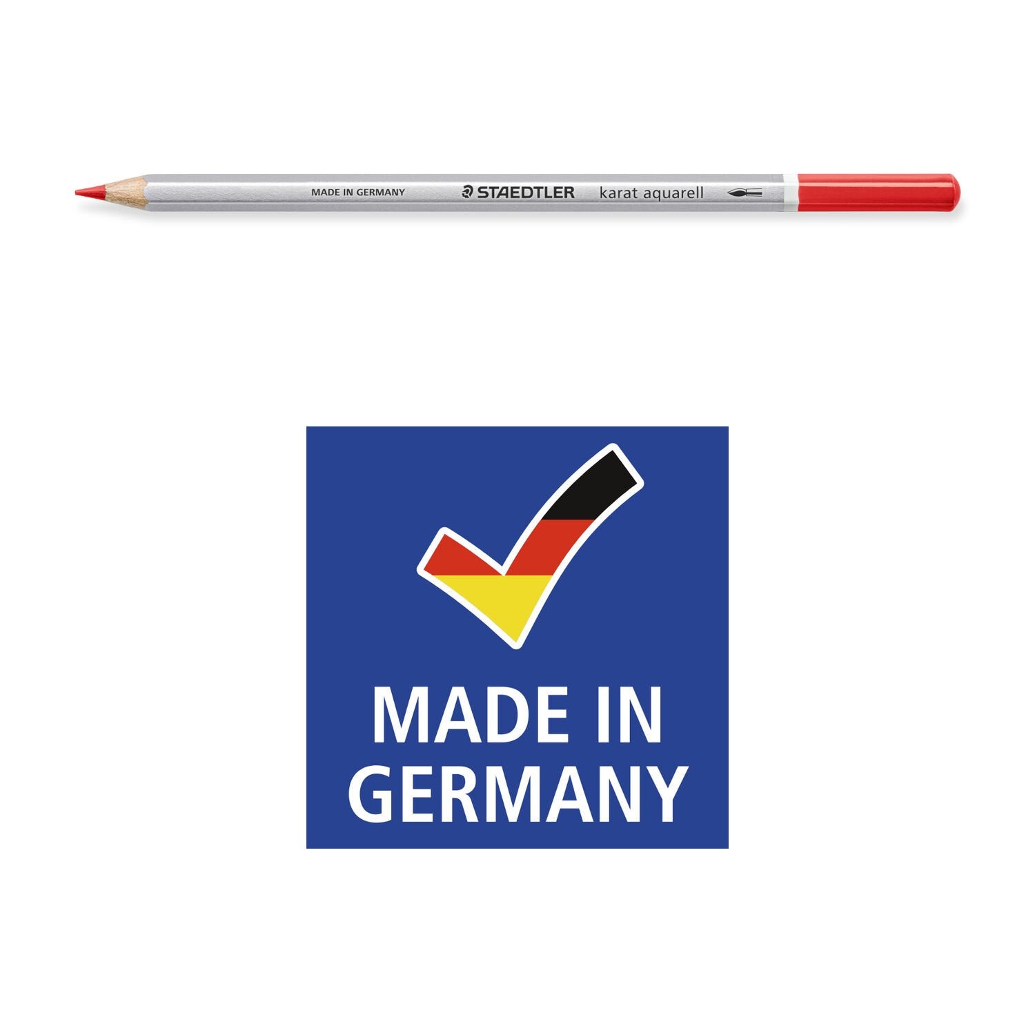 Staedtler Aquarellbuntstift Karat 60er-Metalletui – bruchsichere Mine, sechskant, Strichbreite 3,0 mm