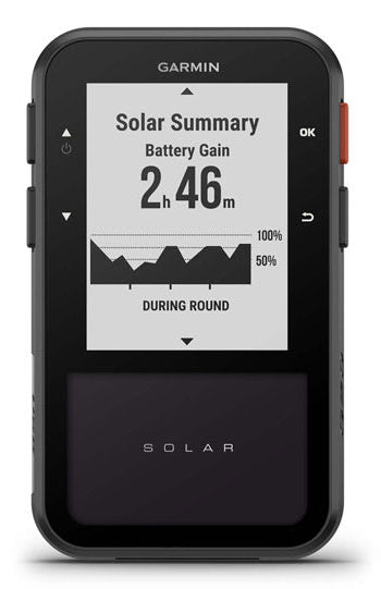 Garmin GPS-Handgerät ApproachG20 Solar – für Android, 50 × 100 × 20 mm, Schwarz, Silikon, 70 g