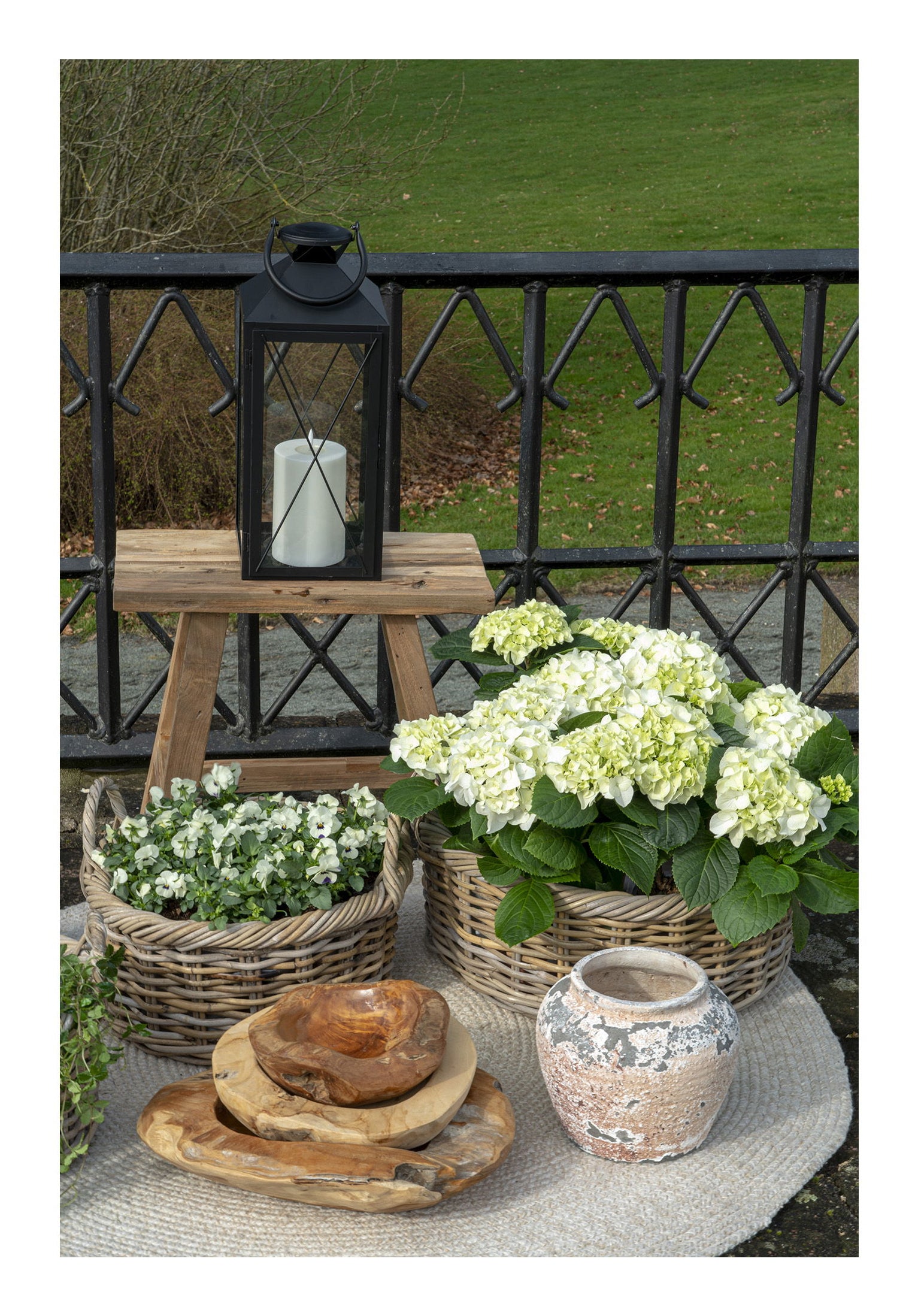 House Nordic Schale – Teakholz, Natur – Ø 40 × 12 cm