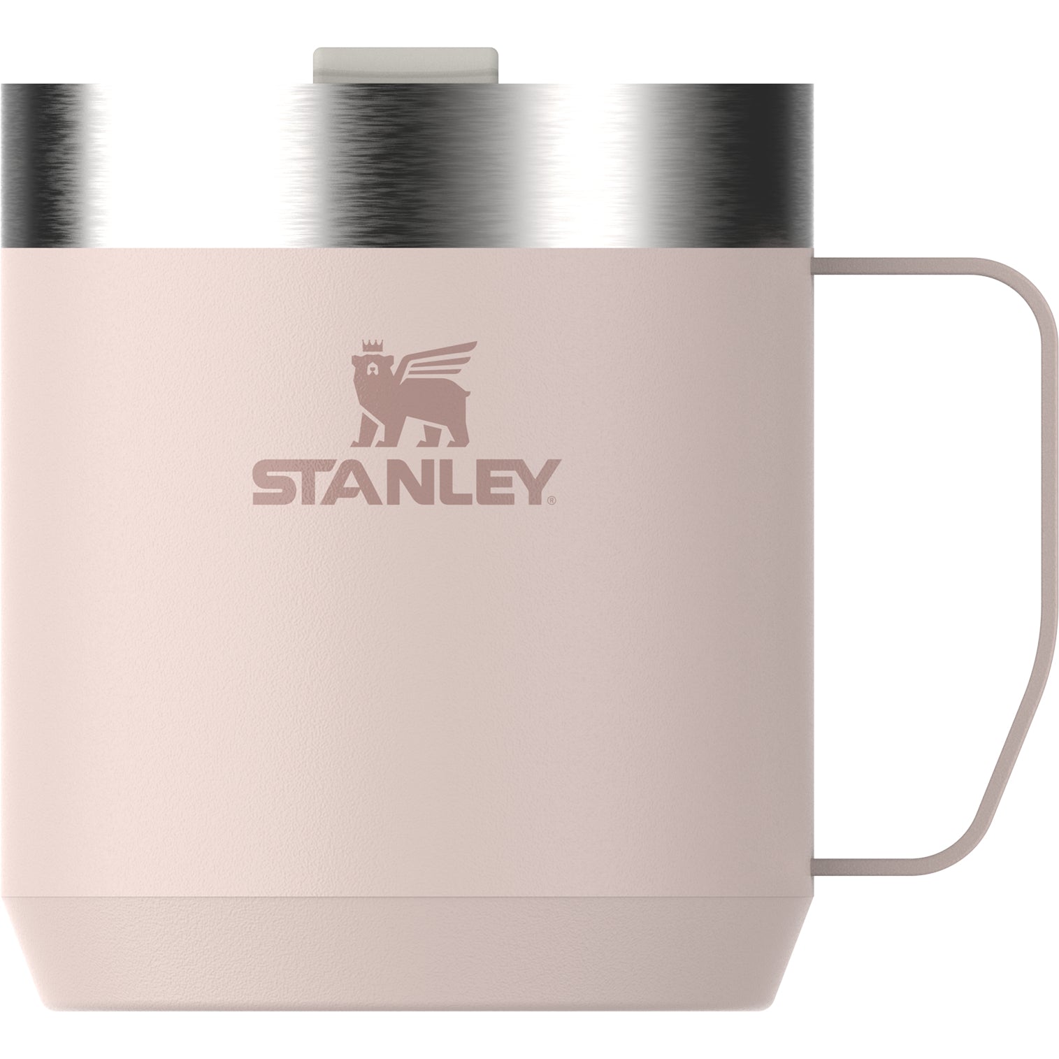 Stanley Camp Becher – 350 ml, Edelstahl, Rosa, mit Deckel, vakuumisoliert, spülmaschinenfest
