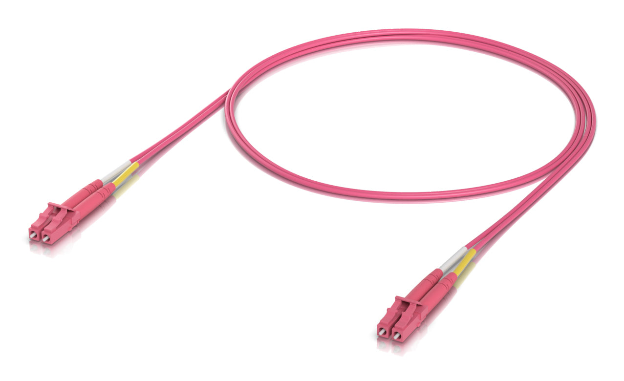 Ubiquiti LWL-Patchkabel – LC–LC, Multimode (OM4), 1 m, 50er Pack, LSZH, Rose