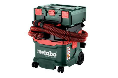 Metabo Absauganlage AS 36-18 L 20 PC CC – 2-in-1, 2000 mAh, 20 l, Akkubetrieb