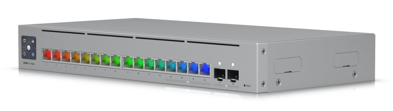 Ubiquiti Pro Max 16 – Managed Switch – 16×2.5G, 2×SFP+, L3, 1U