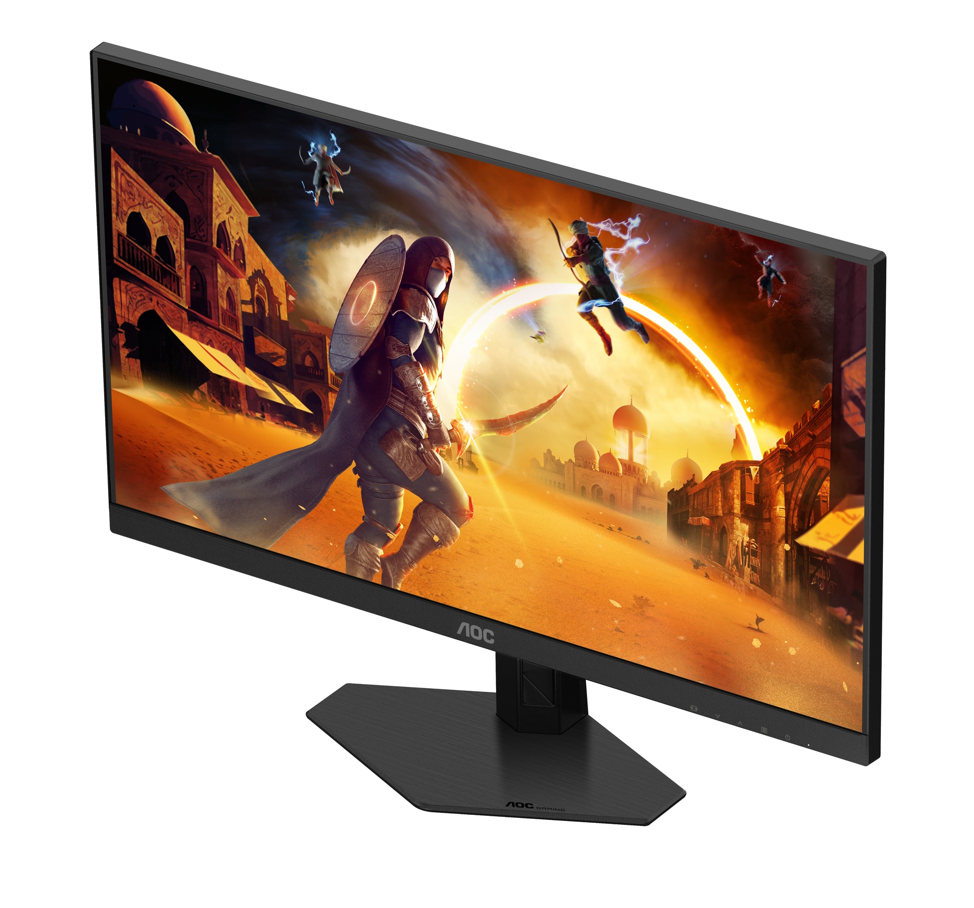 AOC 24G4HRE – Monitor, 23,8", IPS, 200 Hz, Integrierte Lautsprecher, G-Sync, Höhenverstellbar, Rot