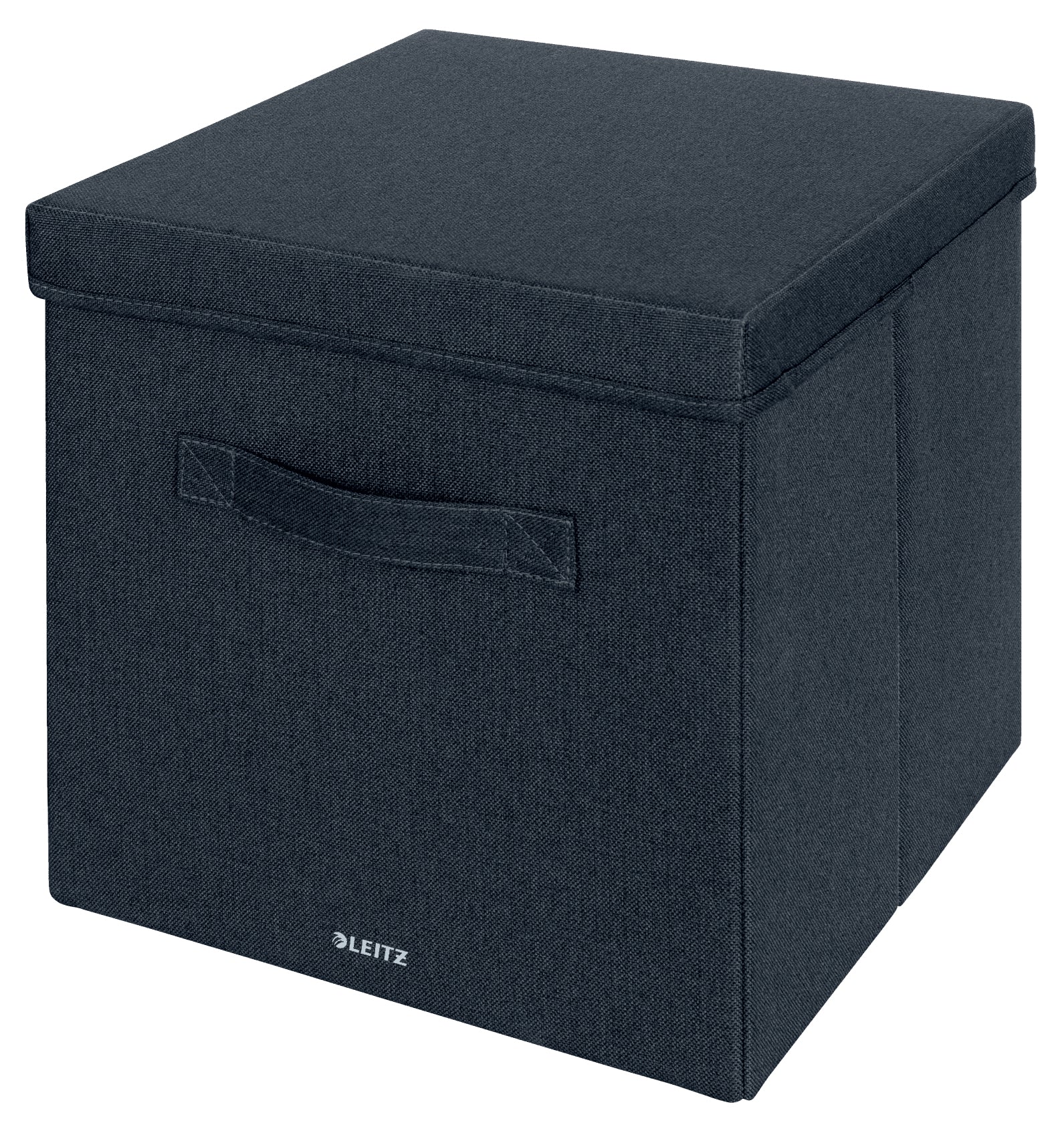 Leitz Klappbox – faltbar – Karton/Stoff – grau – 330 × 325 × 380 mm – Set 2-teilig