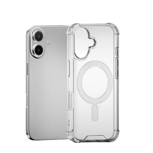 4smarts Hybrid Case Ibiza Backcover – für Apple iPhone 16, PC+TPU, Transparent, bis 1,2 m sturzsicher