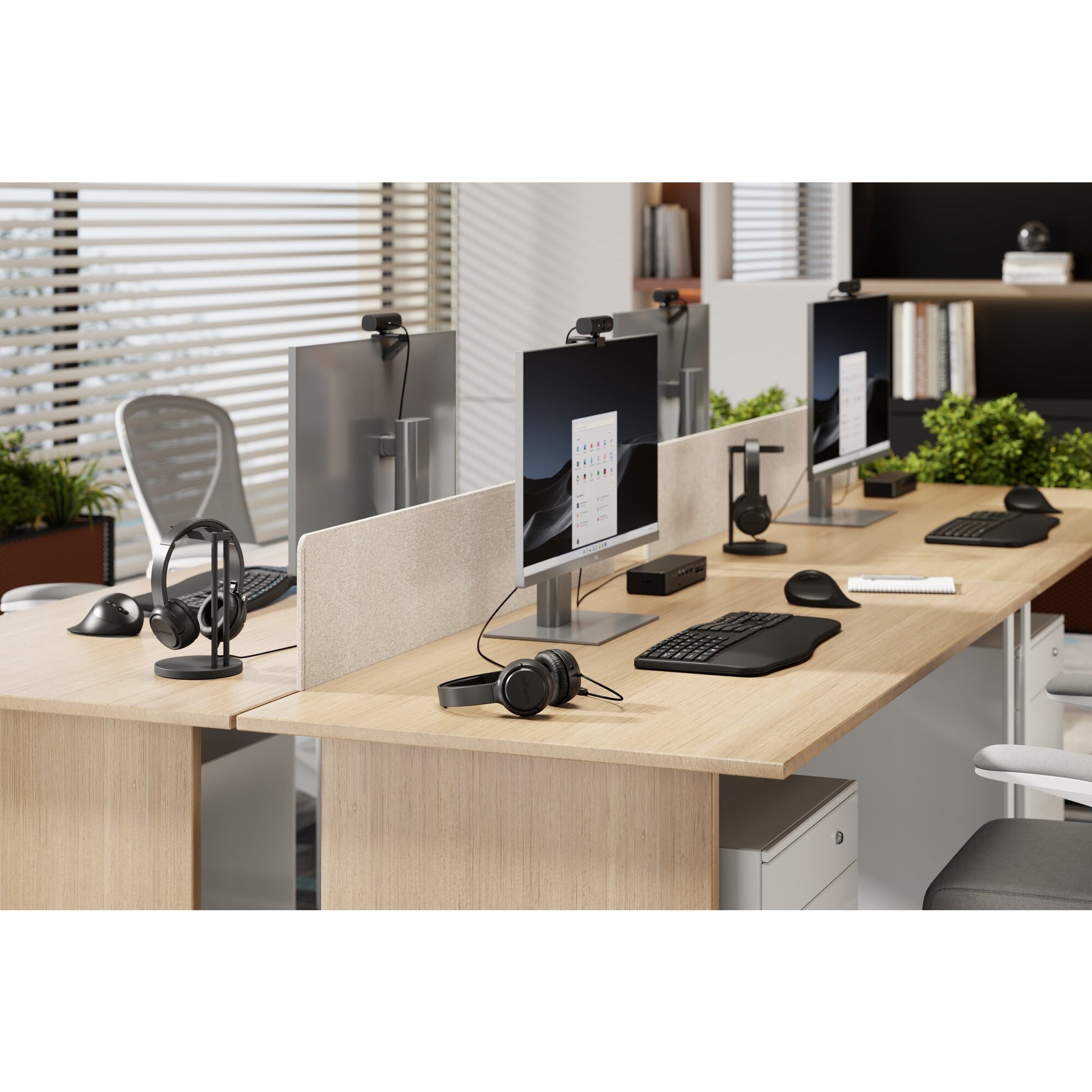Kensington H950 EQ Office-Headset – On-Ear, Stereo, Kabel (USB-C/USB-A), Schwarz