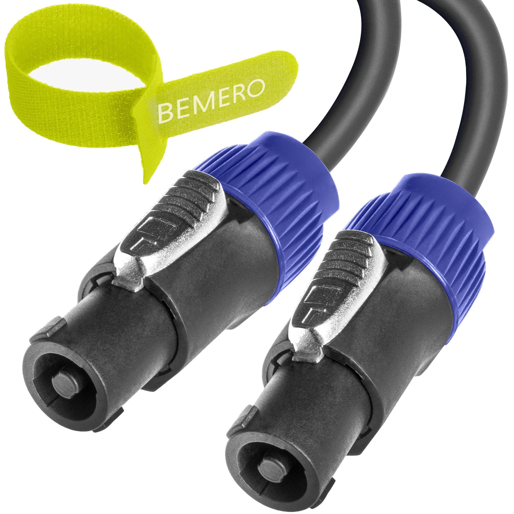 Bemero Speakon-Lautsprecherkabel – NL4 Stecker–NL4 Stecker – 5 m, 2×1,5 mm²