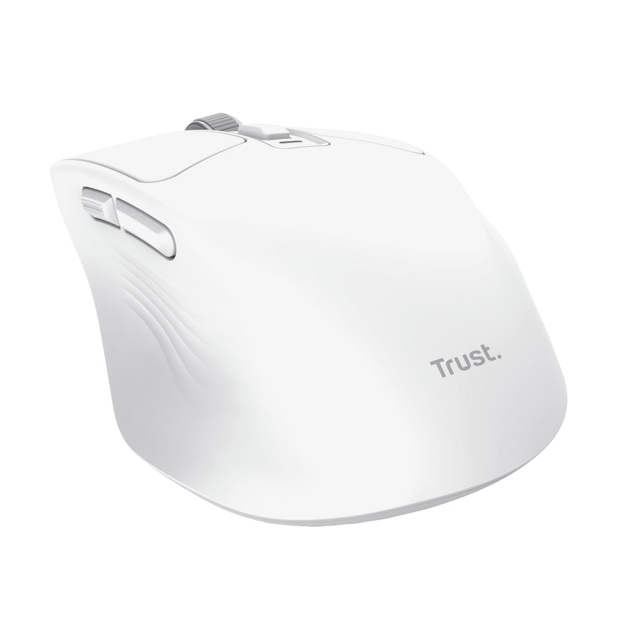 Trust Niven – Maus – Kabellos (Bluetooth/2,4 GHz), 3200 DPI, rechts, Weiss
