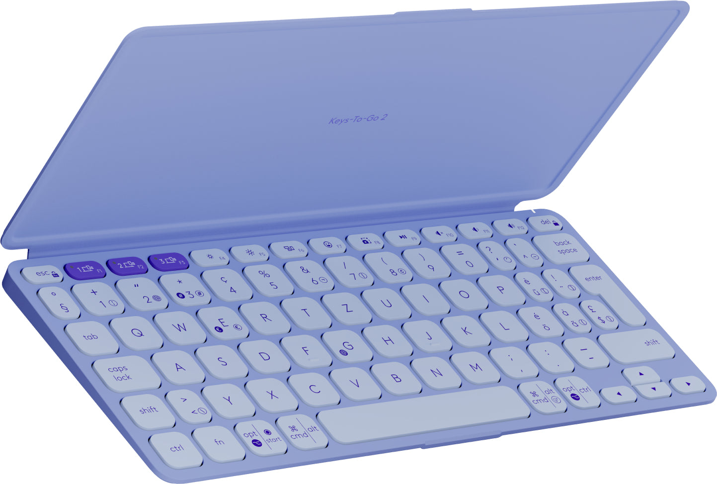 Logitech Keys-To-Go 2 Lila – Mini, Bluetooth 5.0