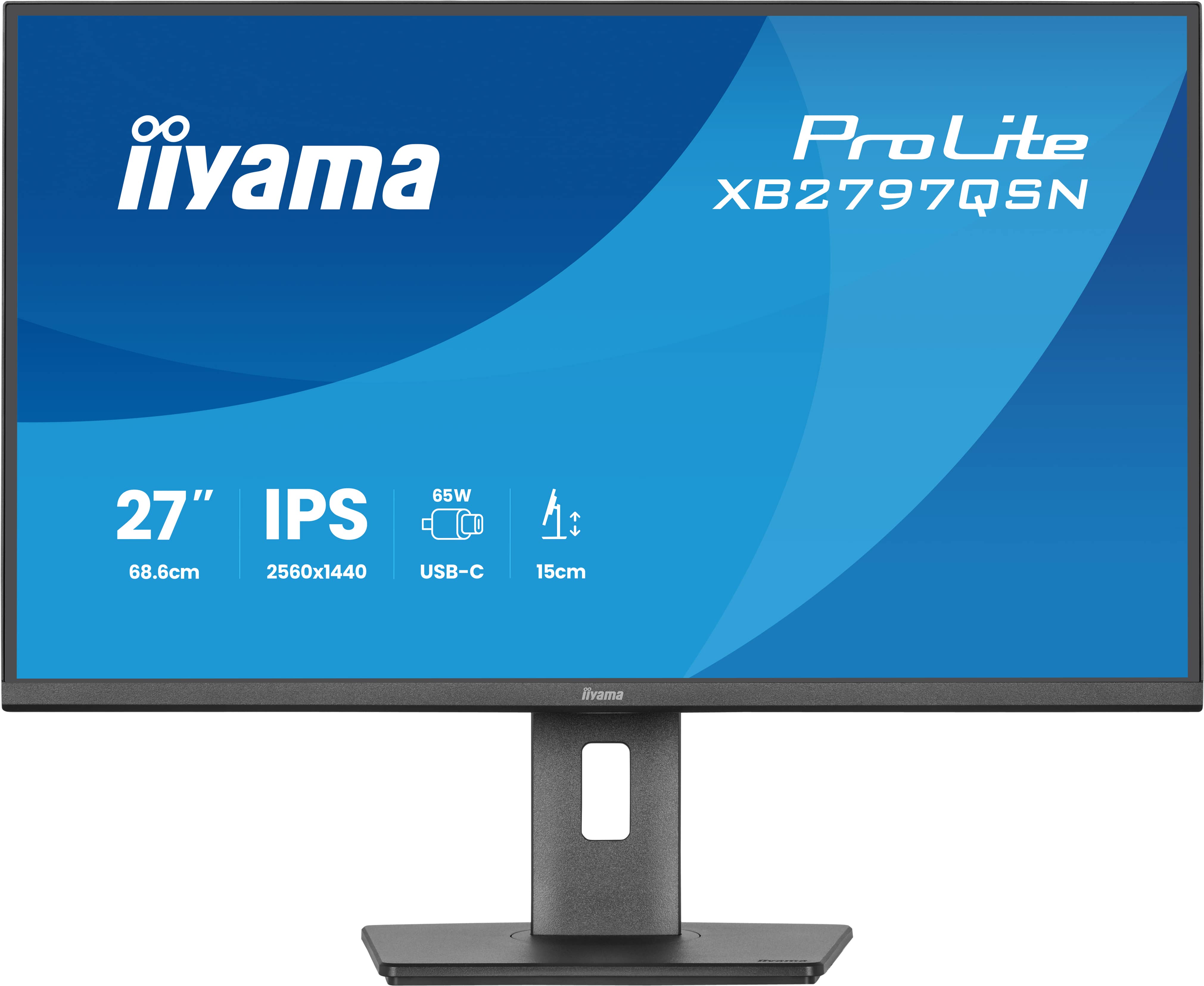 iiyama 27″, 2560 × 1440 (WQHD), USB‑C 65 W