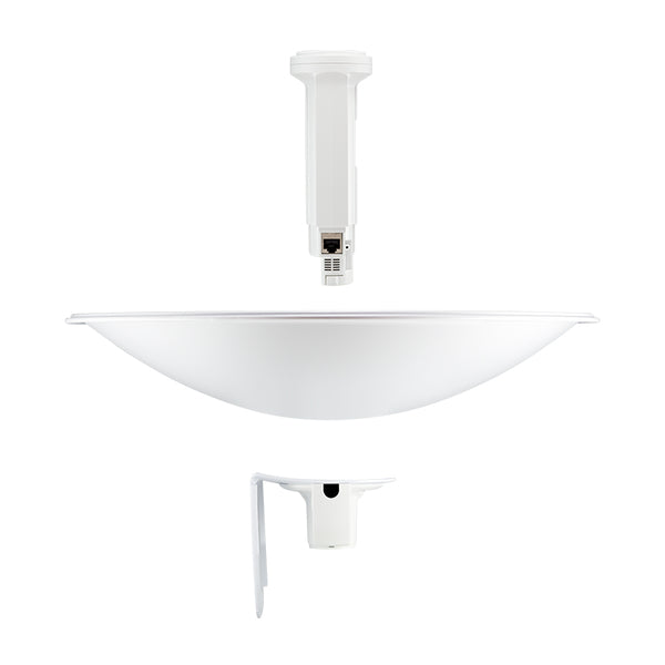 Ubiquiti PBE-M5-400 – 5 GHz Funkbrücke, 1× GbE, 25 dBi, 1 Gbit/s, PoE (24 V), Weiss, Stangenbefestigung