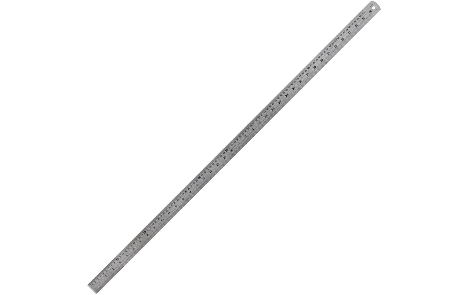 Linex Wandtafel-Lineal 10 cm – Edelstahl, grau