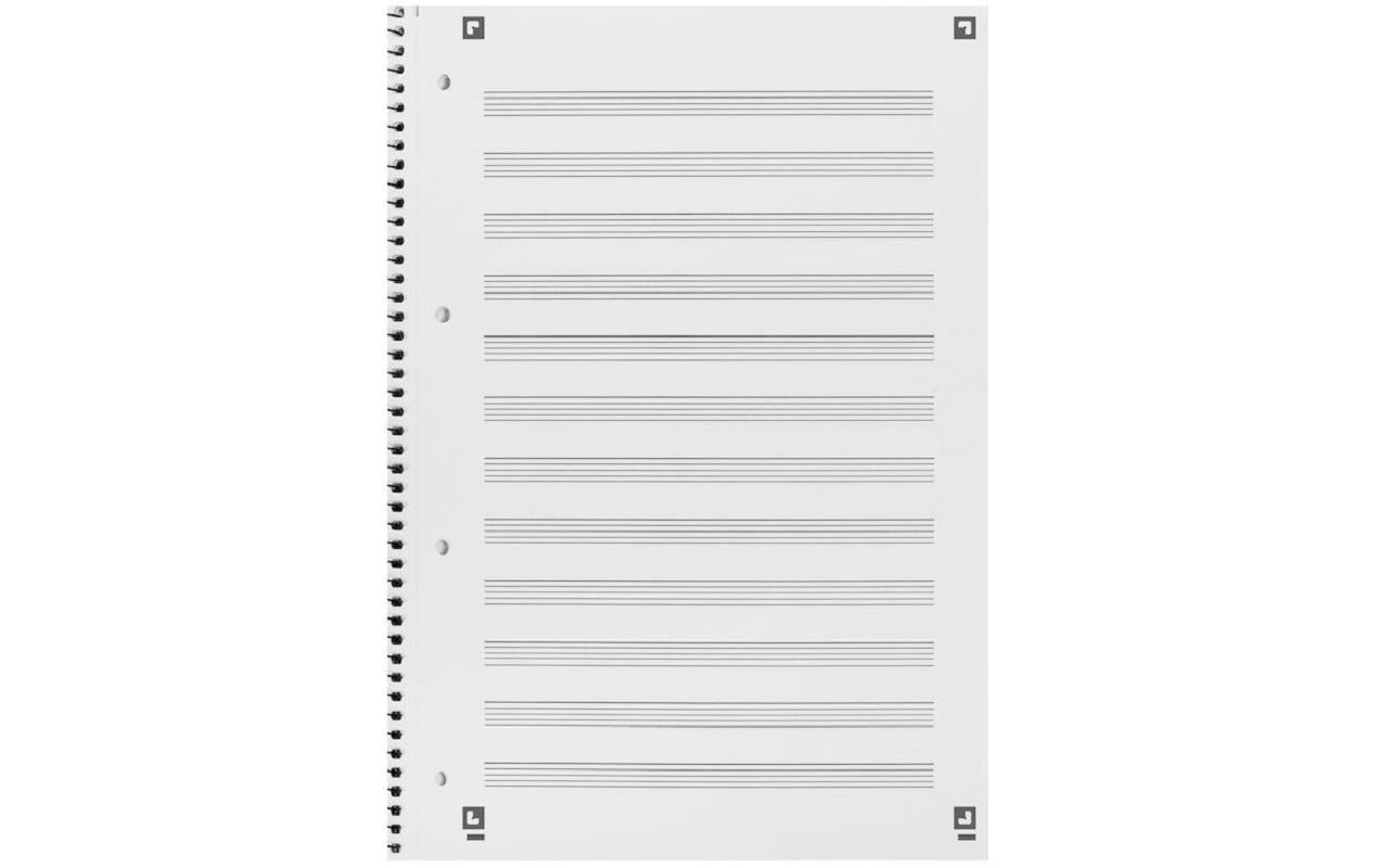 Oxford Collegeblock – A4 – 90 g/m² – Softcover, mikroperforiert, Ausreisshilfe, Beschriftungsfeld, blau