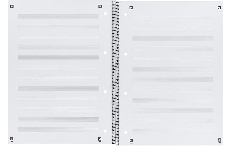 Oxford Collegeblock – A4 – 90 g/m² – Softcover, mikroperforiert, Ausreisshilfe, Beschriftungsfeld, blau