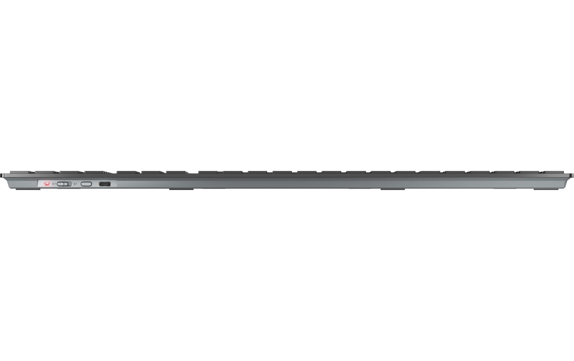 CHERRY KW 9100 SLIM – Tastatur, kabellos (Bluetooth/2,4 GHz), CH-Layout (DE-CH), Fullsize (mit Ziffernblock)