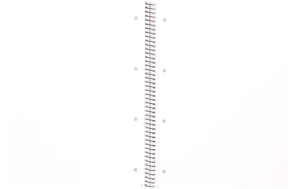 Elba Collegeblock A4+, blanko, Spiralbindung, Karton, 80 Blatt, perforiert, 90 g/m² – orange