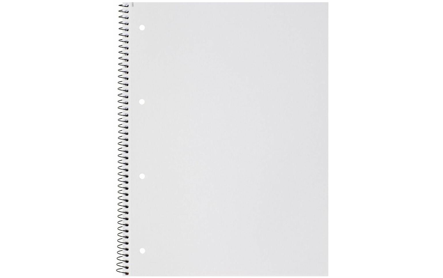 Elba Collegeblock A4+, blanko, Spiralbindung, Karton, 80 Blatt, perforiert, 90 g/m² – orange