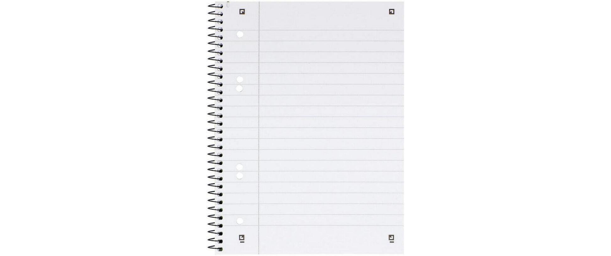 Elba Collegeblock, liniert, Spiralbindung, Karton, 80 Blatt, 6-fach gelocht, perforiert, 90 g/m² – hellgrün