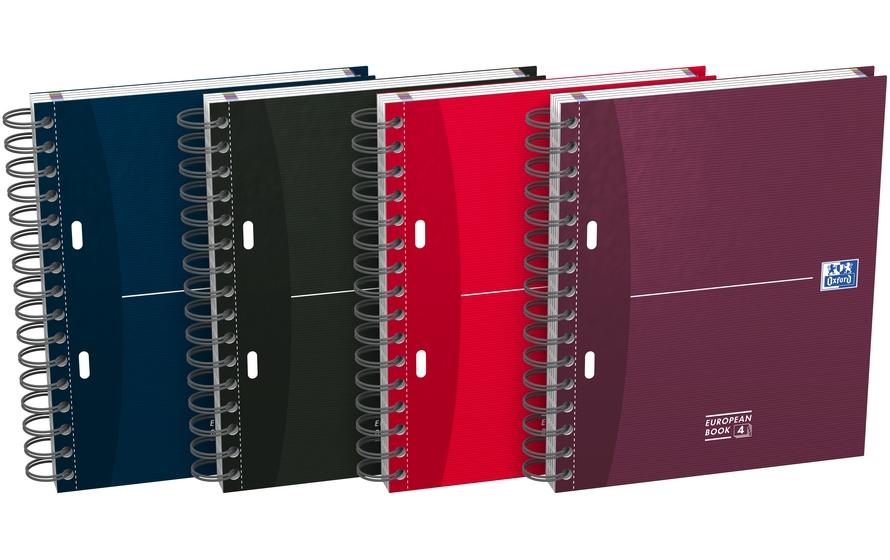 Elba Oxford – Collegeblock Essentials, 100 Blatt, 2-fach gelocht, perforiert, 90 g/m² – sortiert, für SCRIBZEE-App