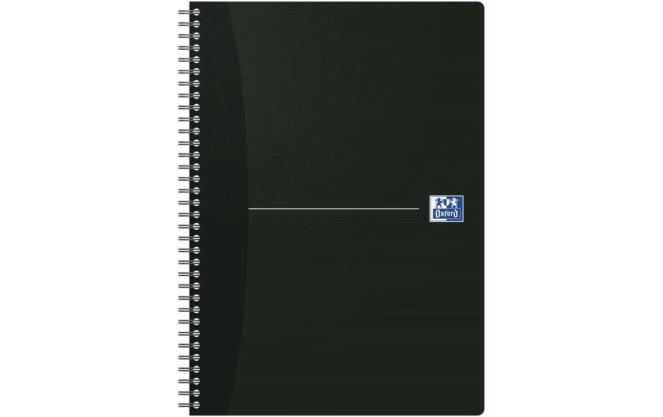 Elba Oxford Spiralheft – A4 – kariert 5 mm – 90 Seiten – 90 g/m² – Spiralbindung, schwarz
