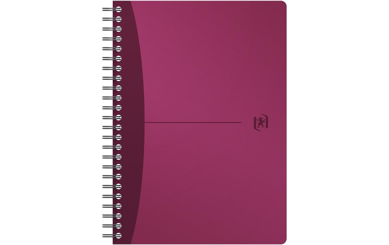 Elba Collegeblock, Spiralbindung, 90 Blatt, 90 g/m² – sortiert (blau, grün, rot, lila und silber)