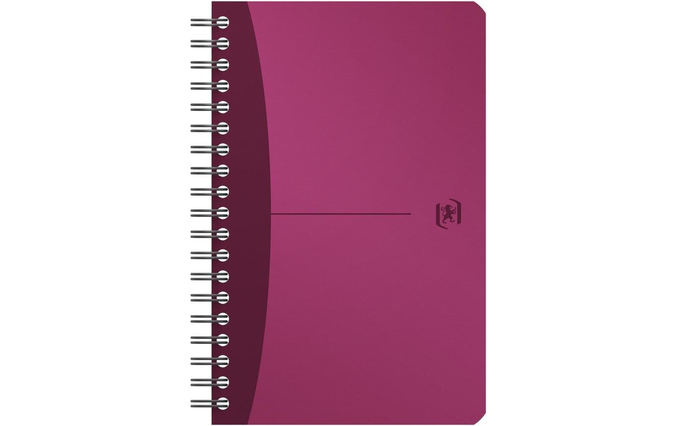 Elba Collegeblock Urban Mix, Spiralbindung, 90 Blatt, 90 g/m² – farbig sortiert (blau, grün, rot, lila)