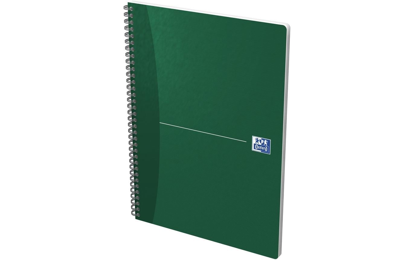 Elba Collegeblock – A4 – kariert 5 mm – 90 Seiten – 90 g/m² – Spiralbindung, mehrfarbig, 5 Stück