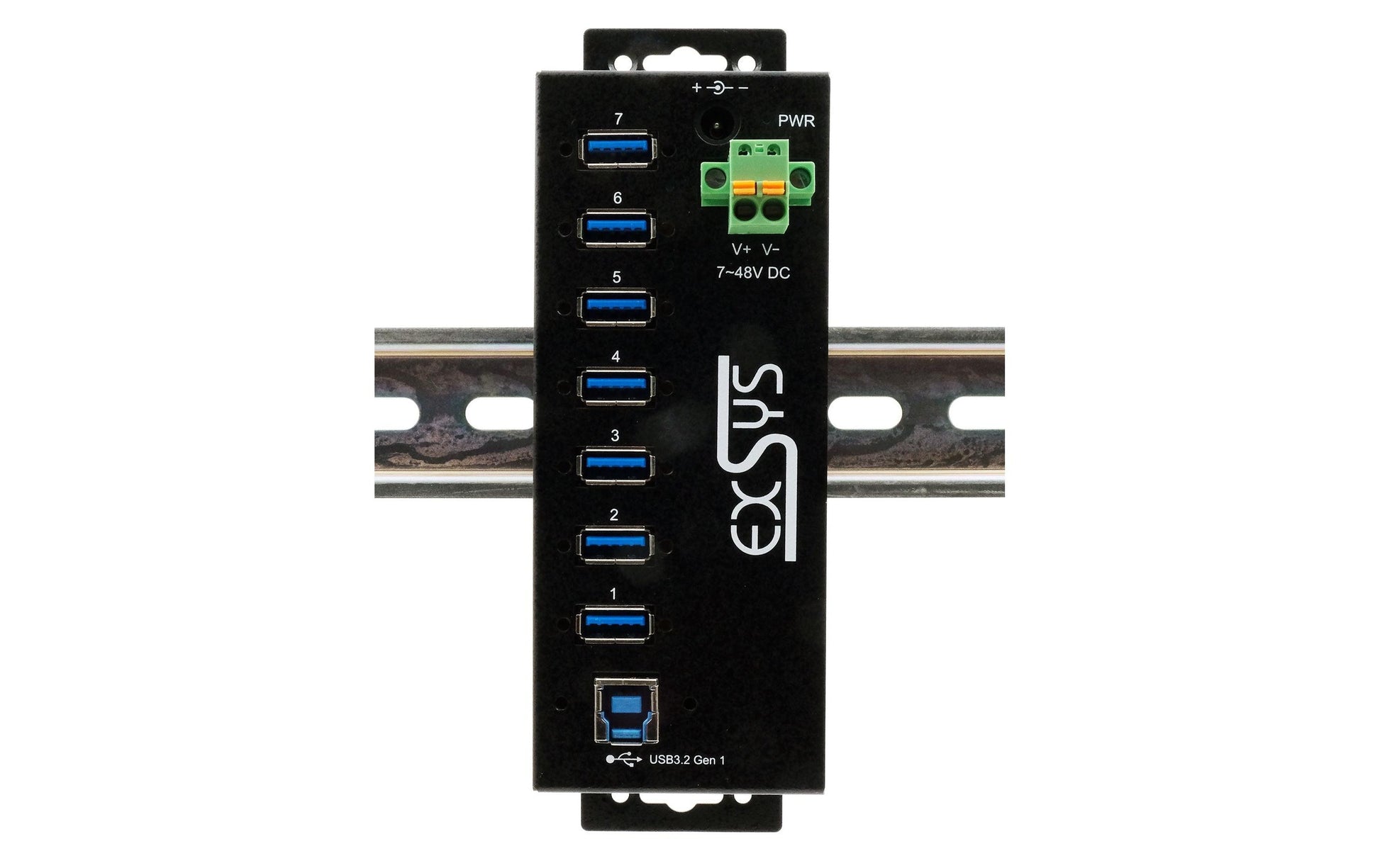 EXSYS EX-1187HMVS-2 USB-Hub – USB-B, 7× USB-A