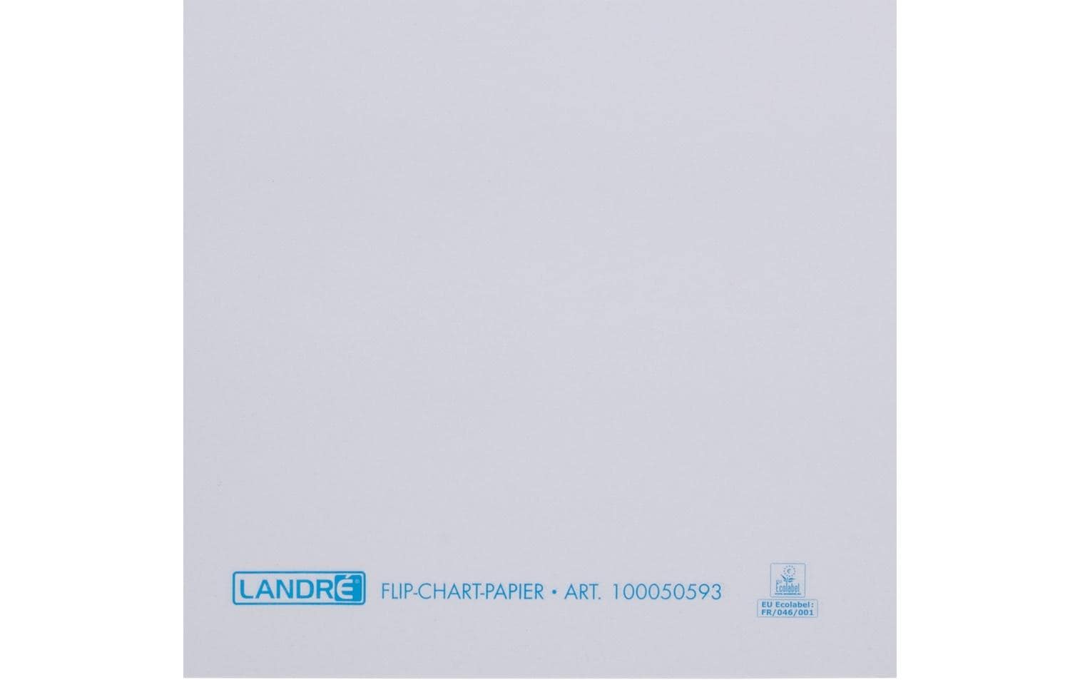Landré Flipchart-Block – 68 × 98 cm, 20 Blatt/Block, 5 Blöcke, blanko, weiss, Papier