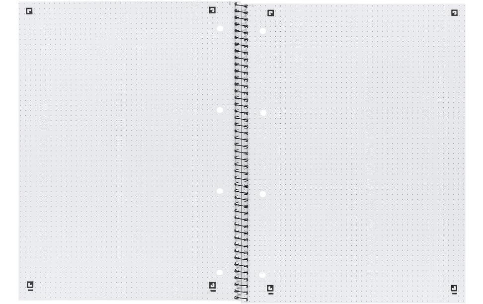 Oxford Collegeblock – 220 × 295 mm – Hardcover, mikroperforiert, Ausreisshilfe, blau/grün, EU Ecolabel