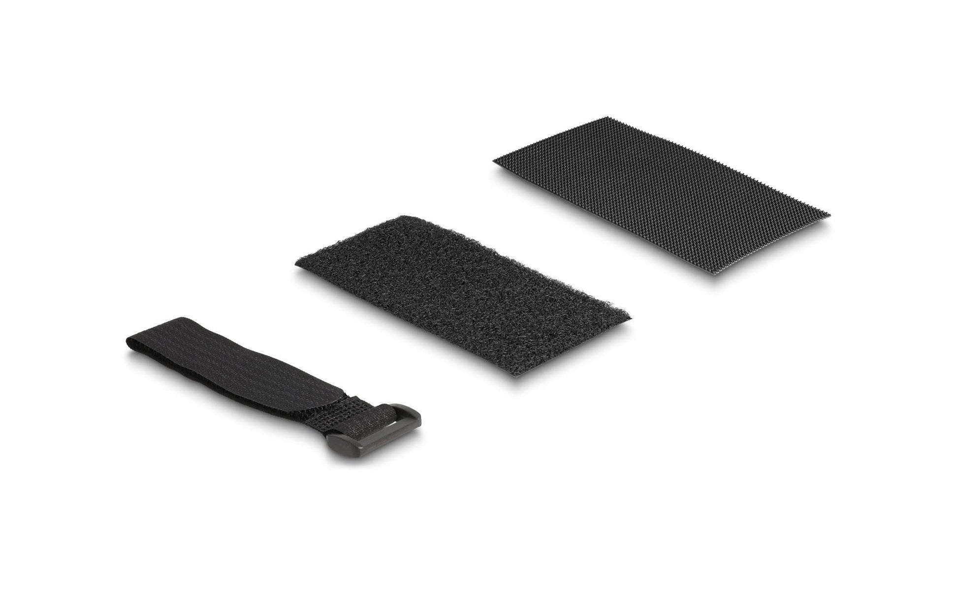 DeLOCK Klettpad, selbstklebend, 50 mm × 0,11 m, schwarz, 10 Stück