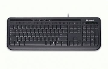 Microsoft Wired Desktop Combo 600 – Tastatur- und Maus-Set – kabelgebunden, USB – QWERTY (UK) – Schwarz