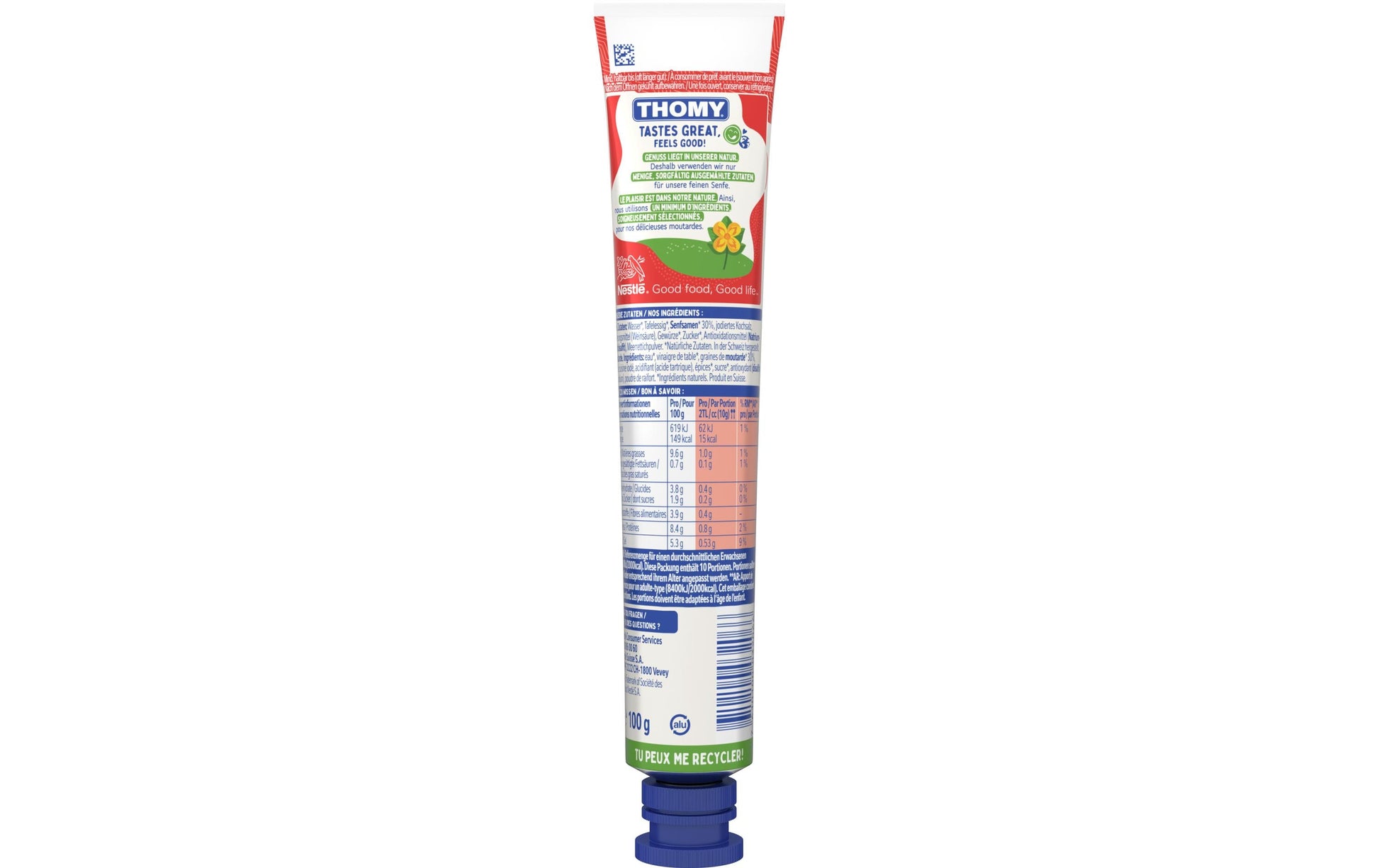 THOMY Senf scharf mit Meerrettich – 100 g