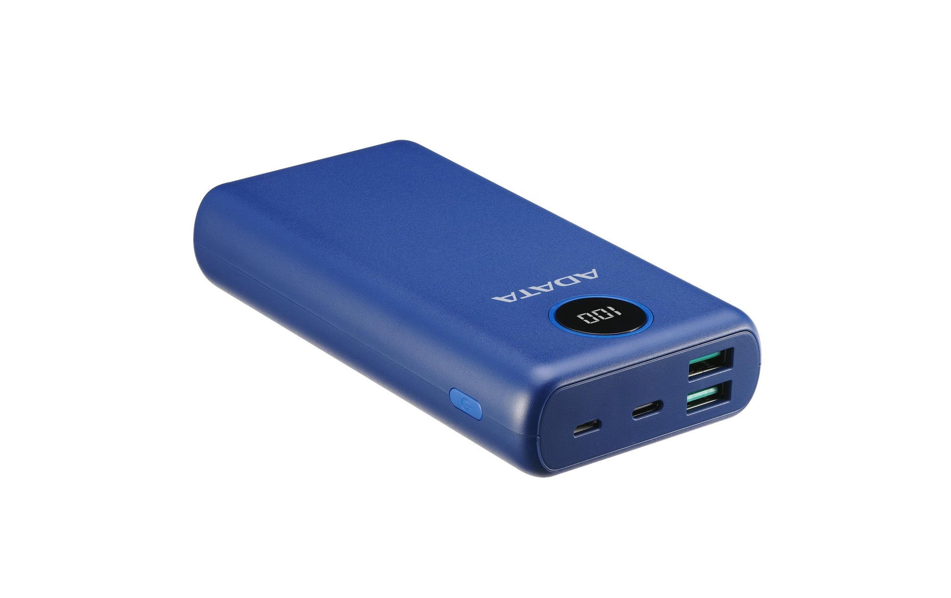 ADATA Powerbank 20000 mAh, PD 18 W, 2× USB-A, 2× USB-C, Blau