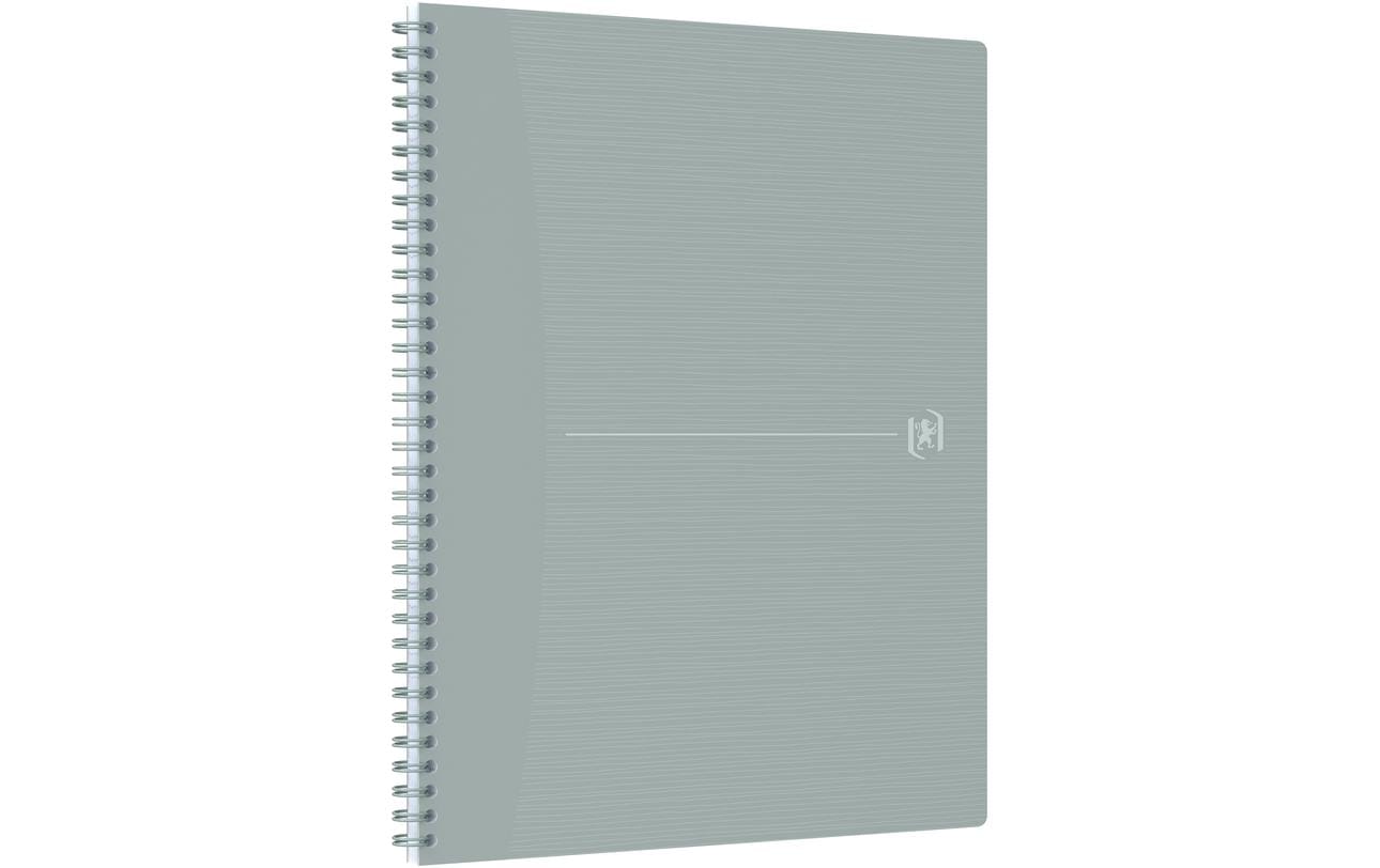 Elba Spiralblock A4+, kariert, 70 Blatt, perforiert, 90 g/m² – grau, für SCRIBZEE App