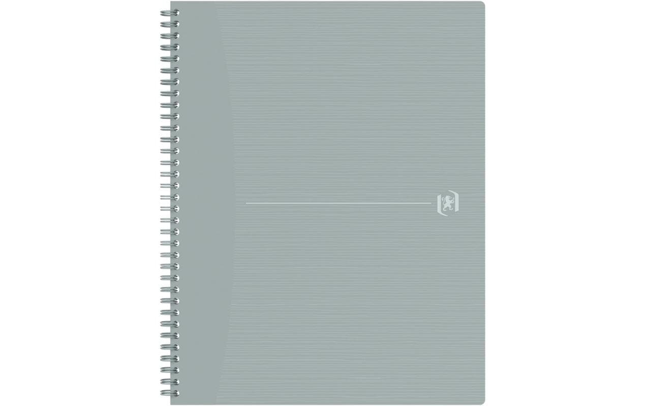 Elba Spiralblock A4+, kariert, 70 Blatt, perforiert, 90 g/m² – grau, für SCRIBZEE App
