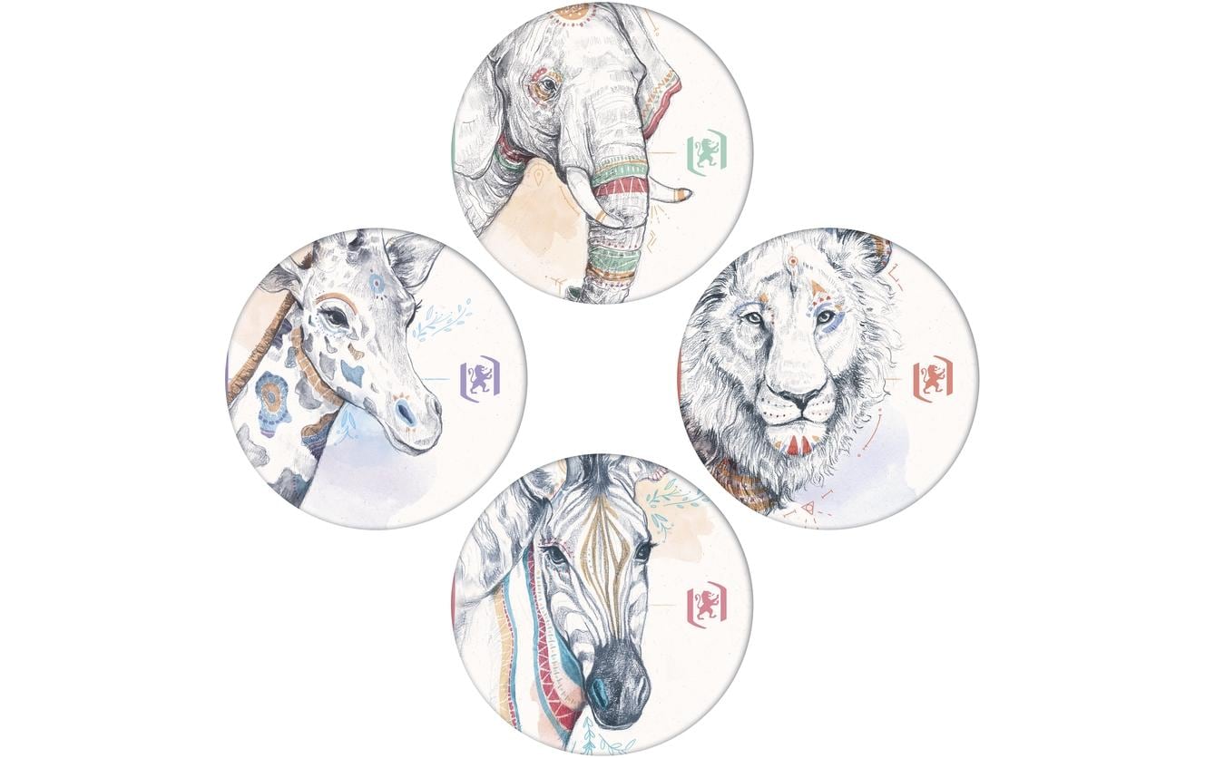 Oxford Boho Spirit Spiralbuch – A5 – kariert – 60 Blatt – Doppelspirale, mehrfarbig, EU Ecolabel, 4 Stück
