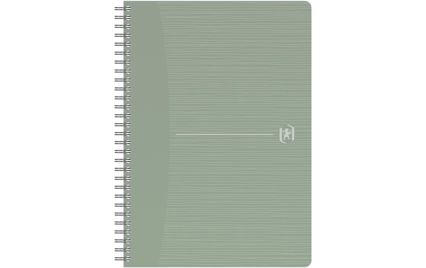 Oxford Collegeblock A5, kariert 5 mm, Spiralbindung, 90 Blatt, 90 g/m² – weiss, für SCRIBZEE App