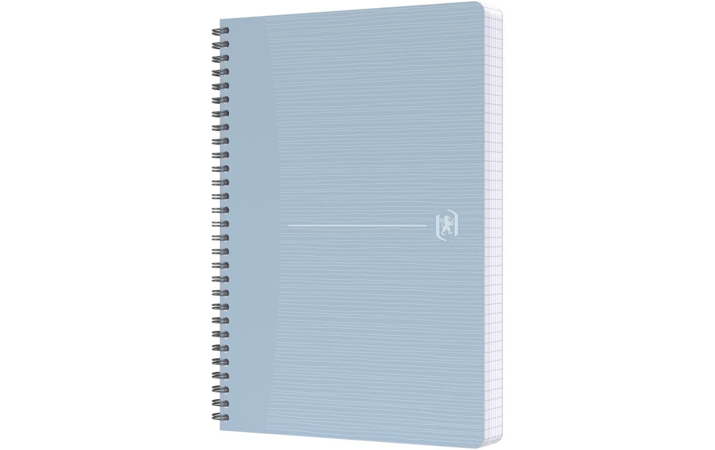 Oxford Collegeblock A5, kariert 5 mm, Spiralbindung, 90 Blatt, 90 g/m² – weiss, für SCRIBZEE App